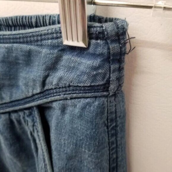 Aritzia Wilfred Gabrielle Chambray Denim Lyocell Linen Midi Skirt Side Slits XXS - Picture 11 of 12